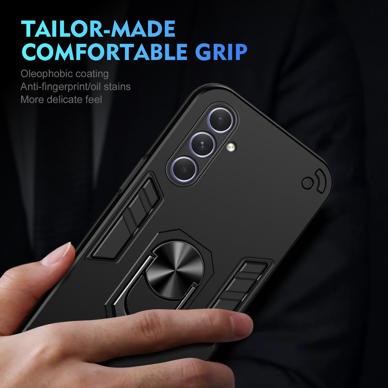 For Samsung Galaxy A55 5G Case Kickstand Phone Cover Support Magnetic Car Mount For Samsung Galaxy A55 5G Case Kickstand Phone Cover Support Magnetic Car Mount